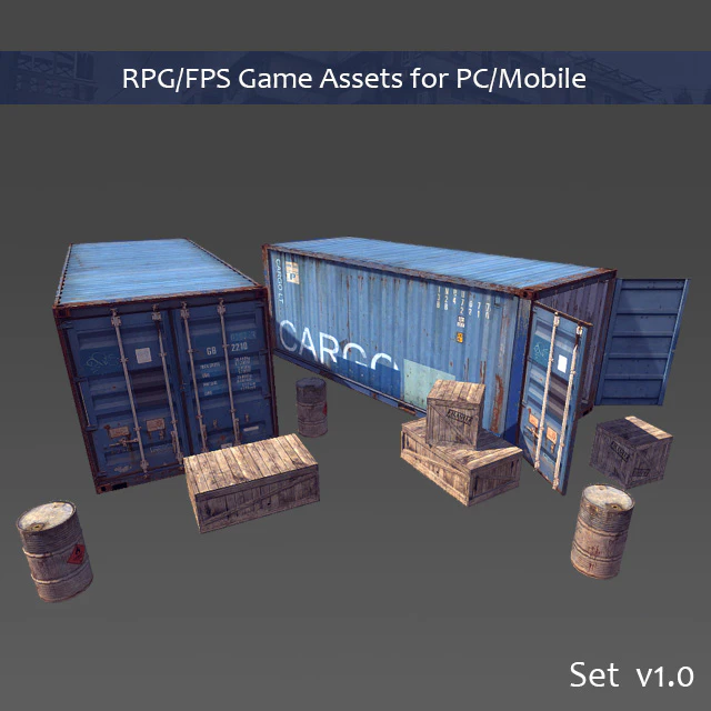RPG / FPS Game Assets for PC / Mobile (Set v1.0) — Descargar