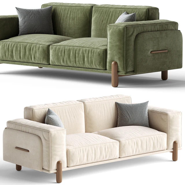 Upholstered Loveseat — Скачать