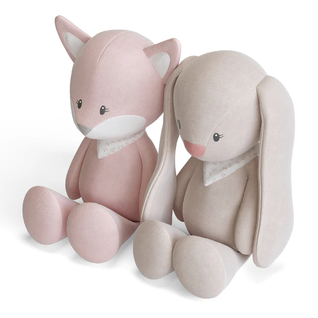 Мягкие игрушки Лисёнок Alice и Зайка Pomme от Nattou — Скачать