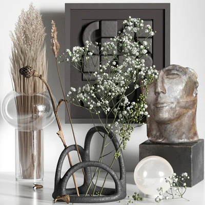 Decorative set 06 with Gypsophila and Manifesto — Ver 1