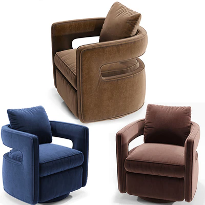 Kennedy Navy Swivel Chair — Вид 1
