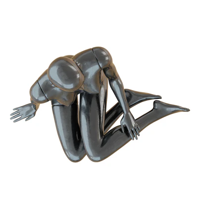 Female Black Mannequin Sitting On The Floor 65 — Ver 3