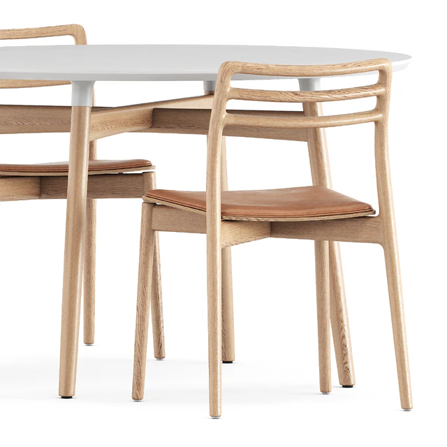Cabin chair by Vipp and BA103 round table by Carl Hansen and Son — Скачать