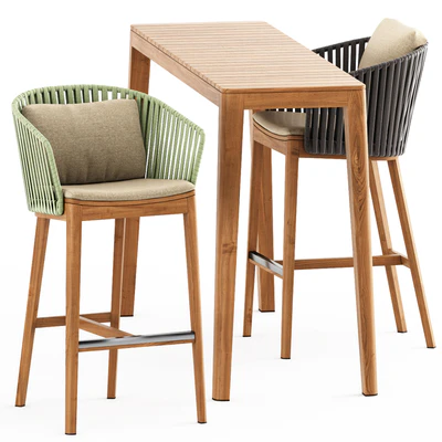 MOOD BAR Chair, MOOD High Table by Tribu — Ver 1