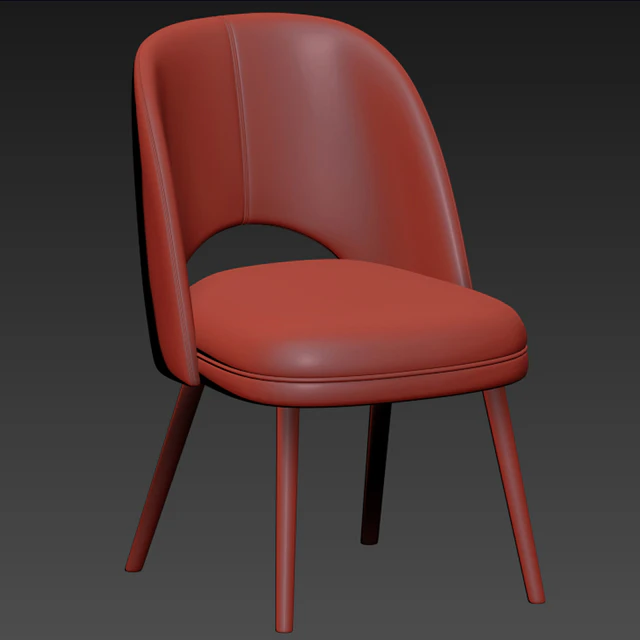 Mid Century Modern Barrel Backed Dining Chair — Descargar