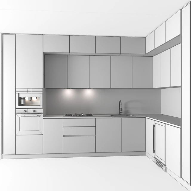Kitchen Modern 26 (Corner Kitchen) — Скачать