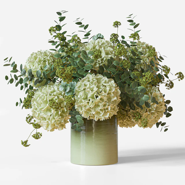 Flower Set 051 Green Hydrangea — Descargar