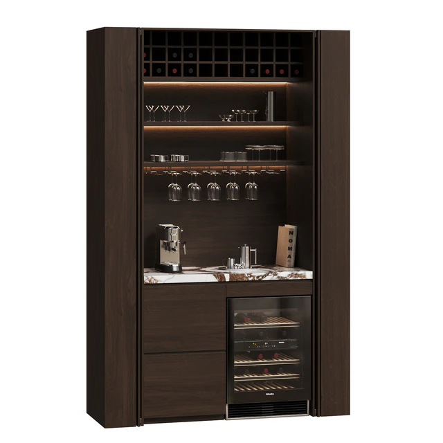 Hidden Cabinet Coffee Bar Station — Descargar