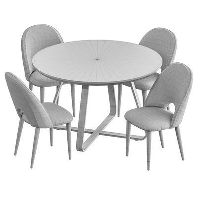Iris dining chair and Toronto table — Ver 5