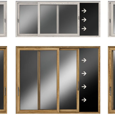 Раздвижные витражные алюминиевые окна /  Sliding Stained Glass Aluminum Windows — Вид 4