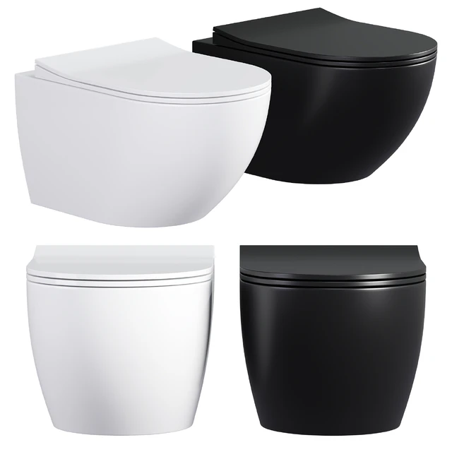 Sento Rim-ex wall hung toilet black — Descargar