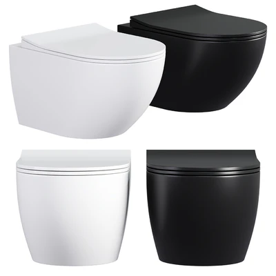 Sento Rim-ex wall hung toilet black — Ver 1