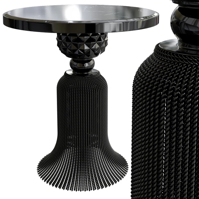 Kay Noir Marble Tassel Table — Descargar