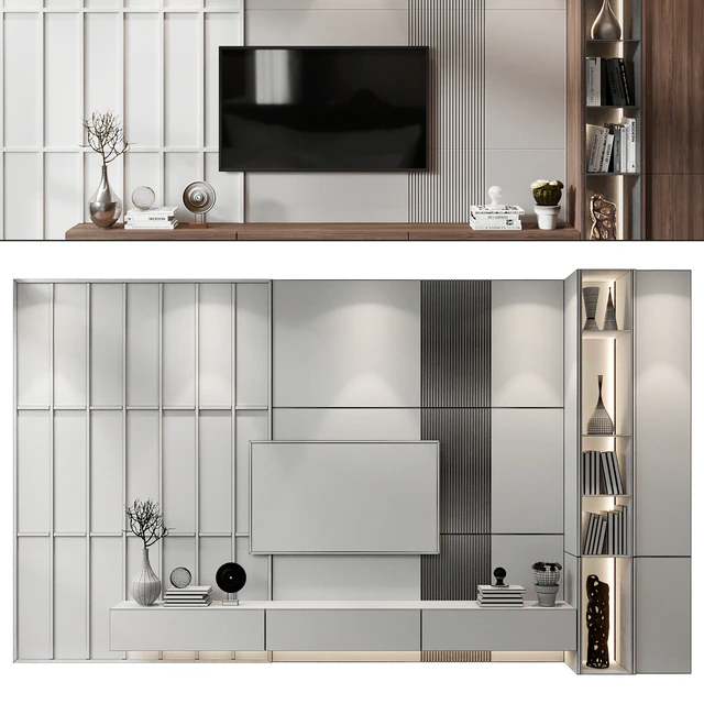 Plywood Tv Shelf KTV087 — Скачать