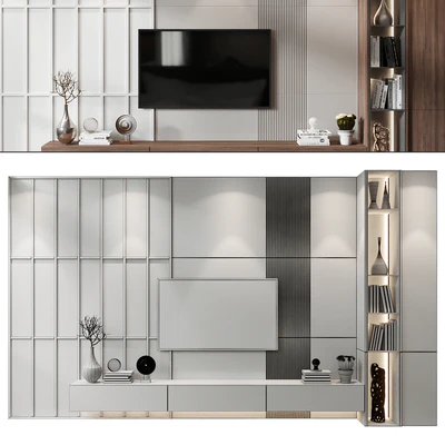 Plywood Tv Shelf KTV087 — Вид 2