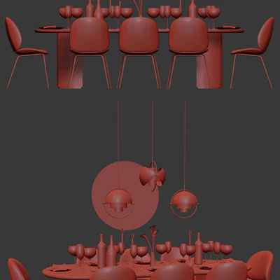 Dinning Set 08 — Ver 2