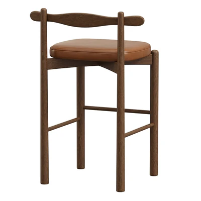 Counter Stool UCA, Dark Brown Wood — Вид 3