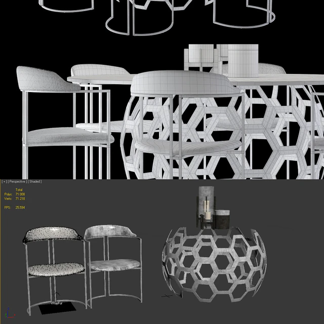 Arteriors Dolma Table and Zephyr Chair — Скачать