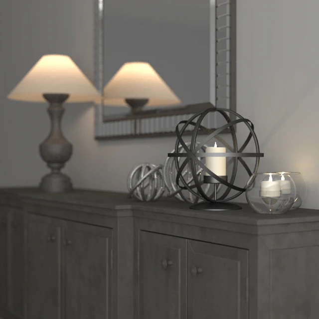 Zinc Media Console with decor — Descargar