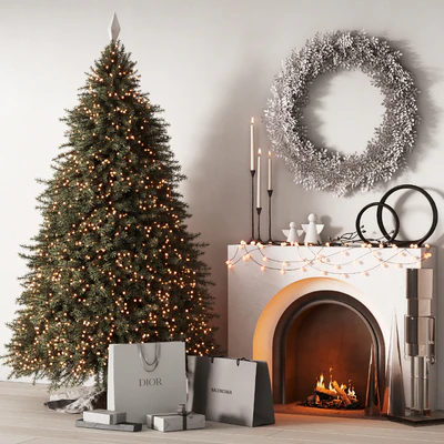 460 happy new year 05 Christmas tree DIOR BALENCIAGA gift bags op1 — Вид 5