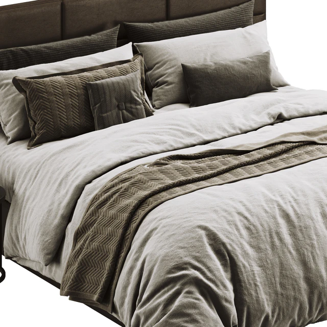 RH Modena Leather Bed — Скачать