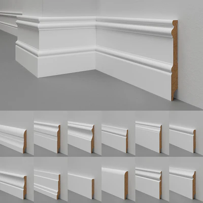 Skirting boards MDF Madest Decor (28 pieces) — Ver 1