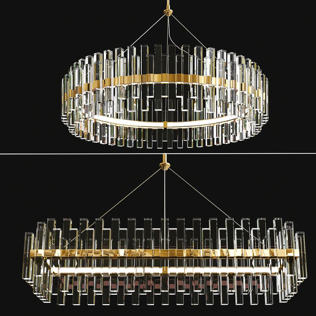 Phoebe Round LED Crystal Chandelier Collection — Скачать