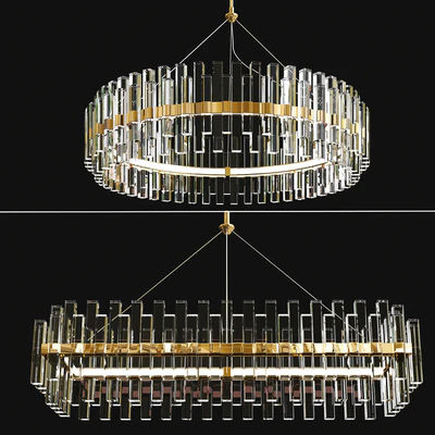 Phoebe Round LED Crystal Chandelier Collection — Вид 1