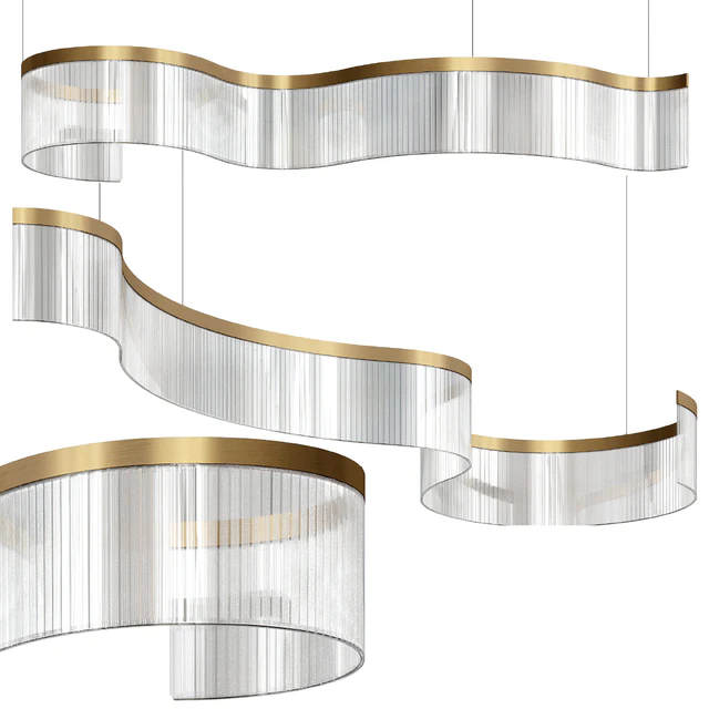 DANELIUS LONG Chandelier Lamp By Lampatron — Скачать