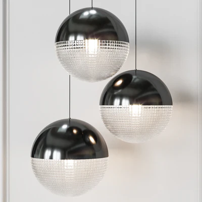 Подвесной светильник Lee Broom LENS FLAIR PENDANT Matte Black — Вид 1