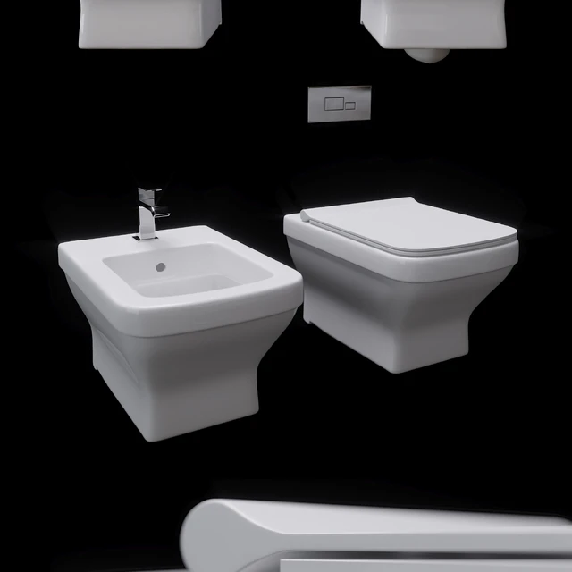 Toilet and bidet ceramiksan silva — Descargar