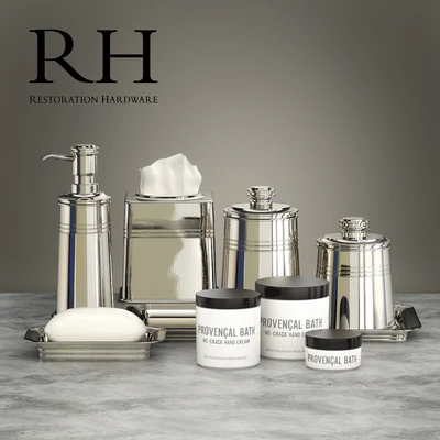 Set for bathrooms Restoration Hardware METAL APOTHECARY ACCESSORIES — Ver 1