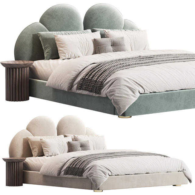 Danon Suede bed by Casaspace — Скачать