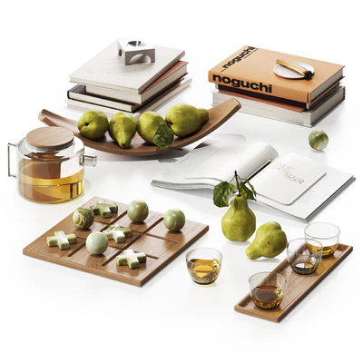 Decorative set with pears and books — Вид 1