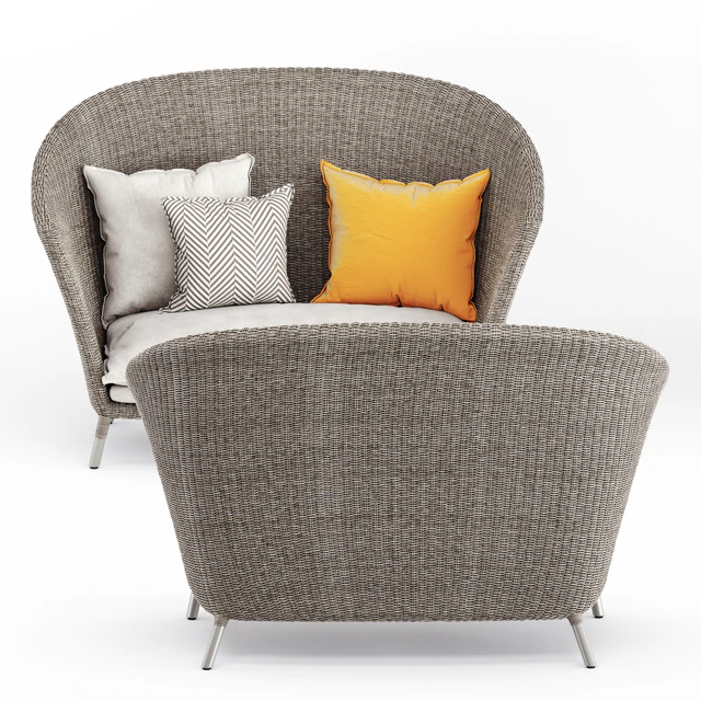 Strada high back settee 2 seat by Janus et Cie — Скачать