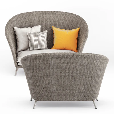 Strada high back settee 2 seat by Janus et Cie — Вид 3