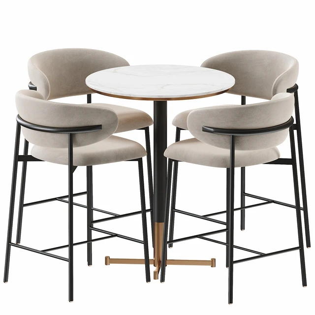 Oleandro Stool Metal bar table by Calligaris — Скачать