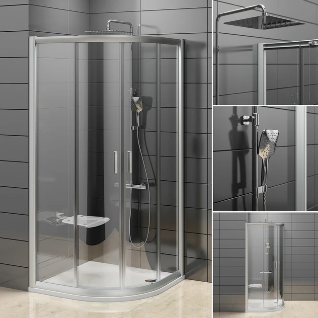 Semi-circular shower Ravak Rapier — Descargar