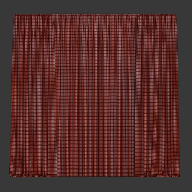 Two-tone curtains with tulle. — Descargar