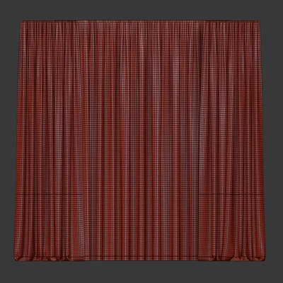 Two-tone curtains with tulle. — Ver 2