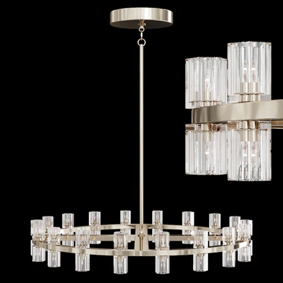 Restoration Hardware ARCACHON ROUND CHANDELIER 36 Nickel — Вид 1
