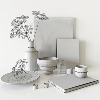 Decorative set dill branches — Ver 4