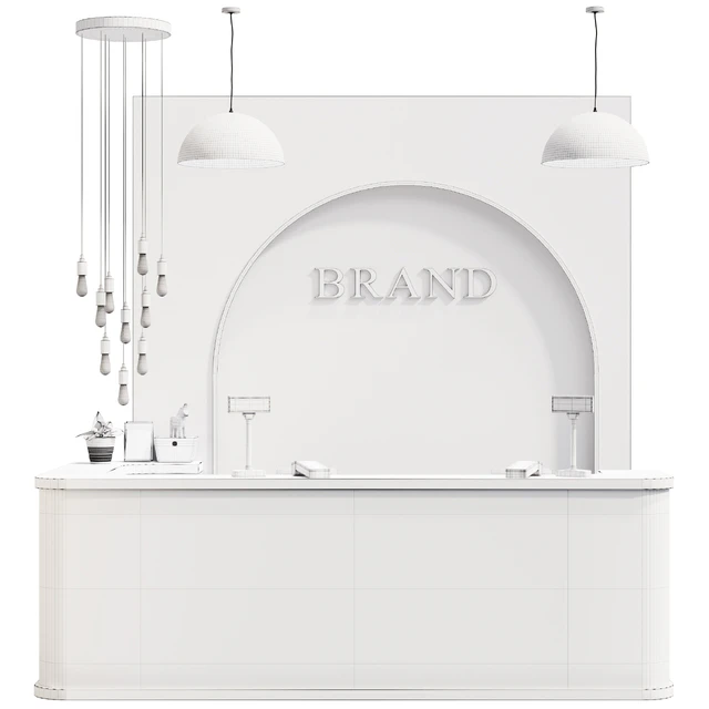 Reception, clothing store cash desk, service counter — Descargar