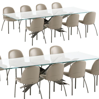 Cattelan Italia Lancer table Holly chair set — Вид 4