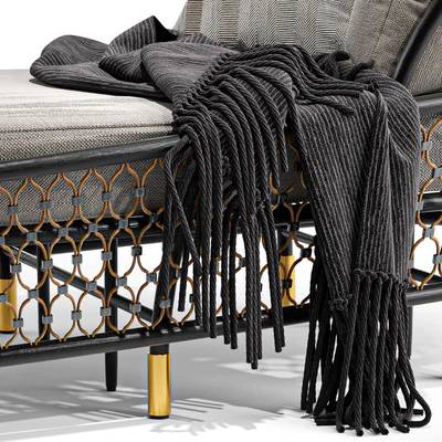 Rattan sun lounger By visionnaire — Ver 4