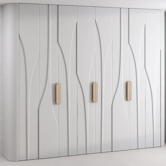 Wardrobe with abstract panel in 2 OPTIONS — Descargar
