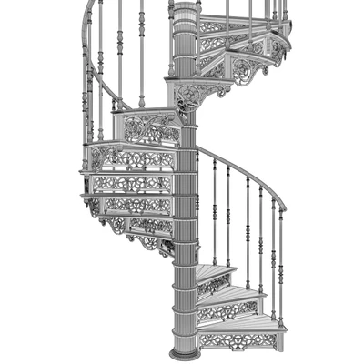 Винтовая лестница / Spiral staircase — Вид 3