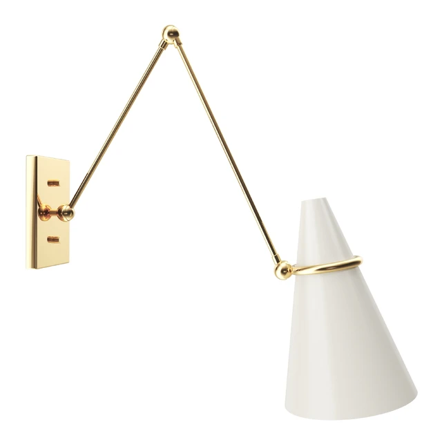 Aldus Ivory Polished Brass Wall Sconce by Hettler.Tüllmann — Descargar