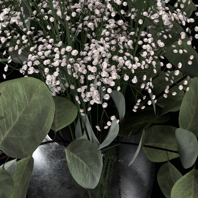 Bouquets of eucalyptus with flowers and grass — Ver 4