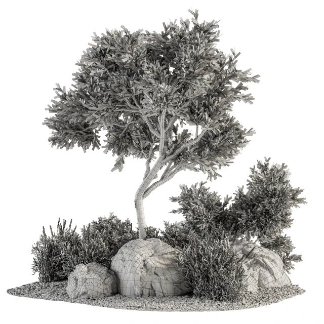 Garden set Tree and Bush - Garden Set 18 — Descargar